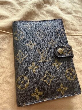 Louis Vuitton Monogram Canvas Card & Notebook Holder - Brown/Gold